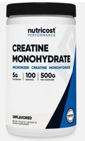 Nutricost Pure Creatine Monohydrate 500 Gram Powder