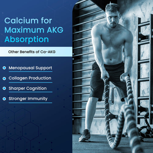 Ca-AKG Alpha Ketoglutarate, 60 Vegan capsules