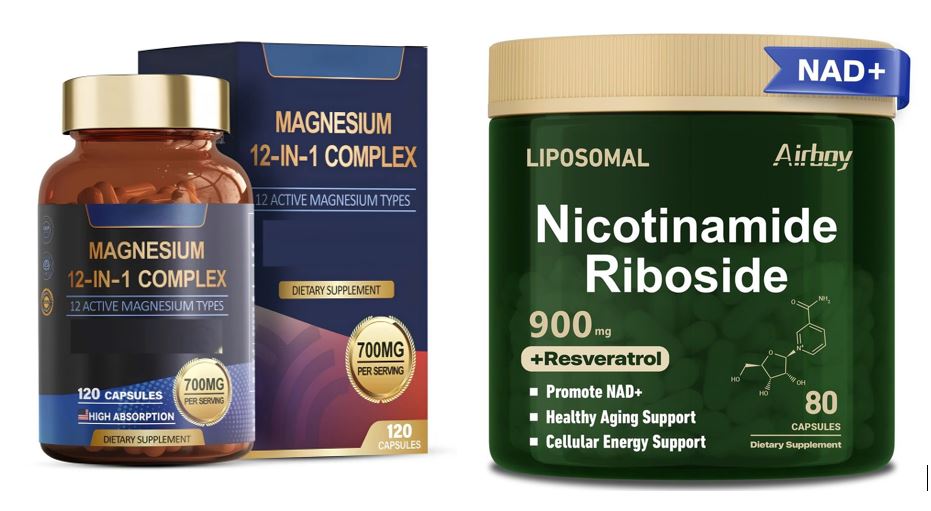 Daily Wellness Bundle – Magnesium 12 in 1 + NAD Nicotinamide Riboside | GNH Supplements