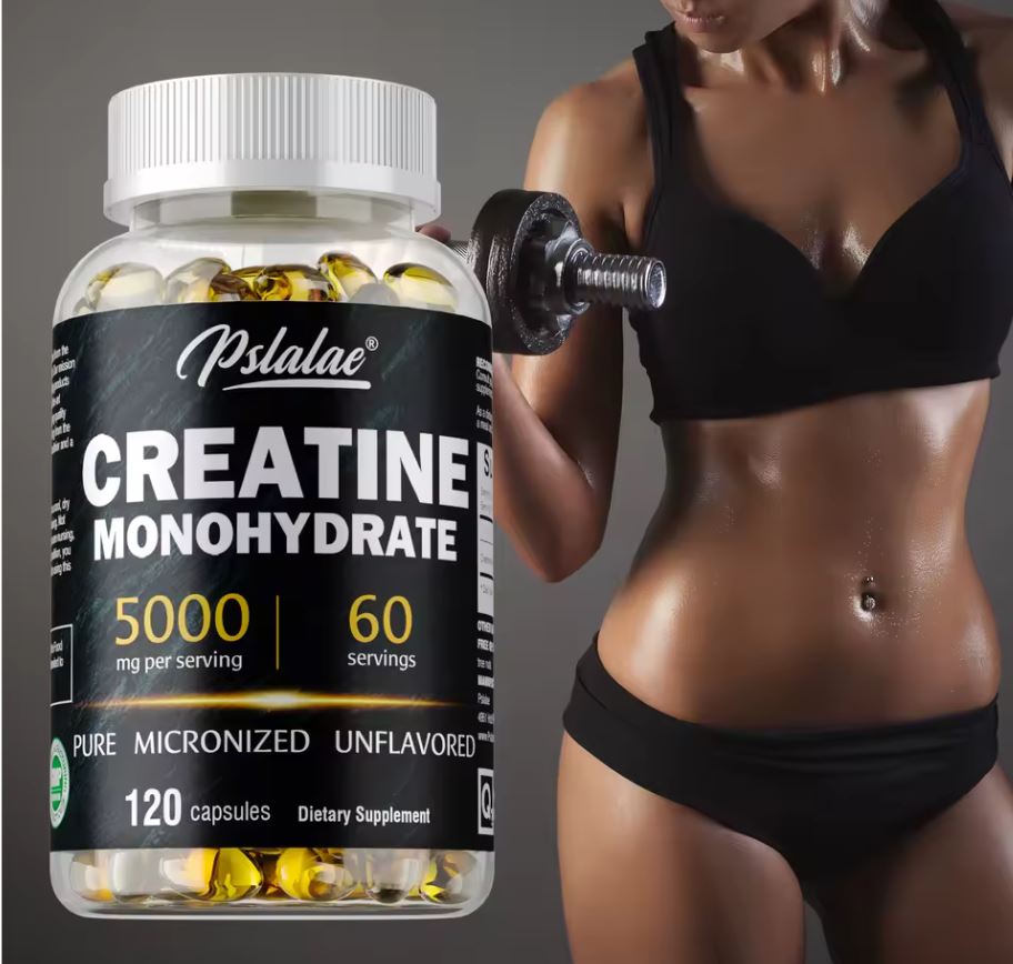 Creatine Monohydrate - Build Muscle, Improve Athletic Performance, Improve Energy Endurance and Promote Recovery - 120 soft gels