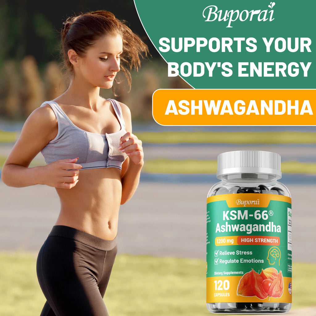 KSM-66 Ashwagandha 1200mg - 60 capsules