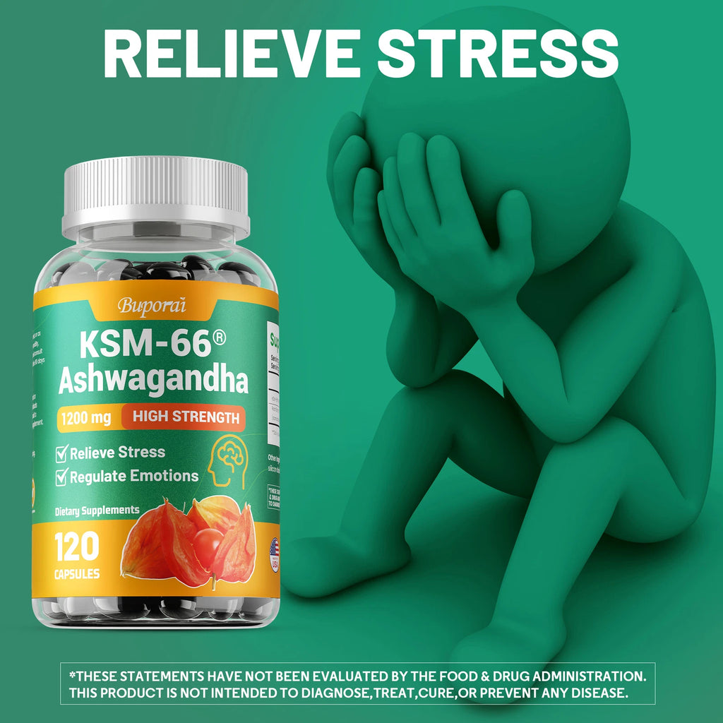 KSM-66 Ashwagandha 1200mg - 60 capsules