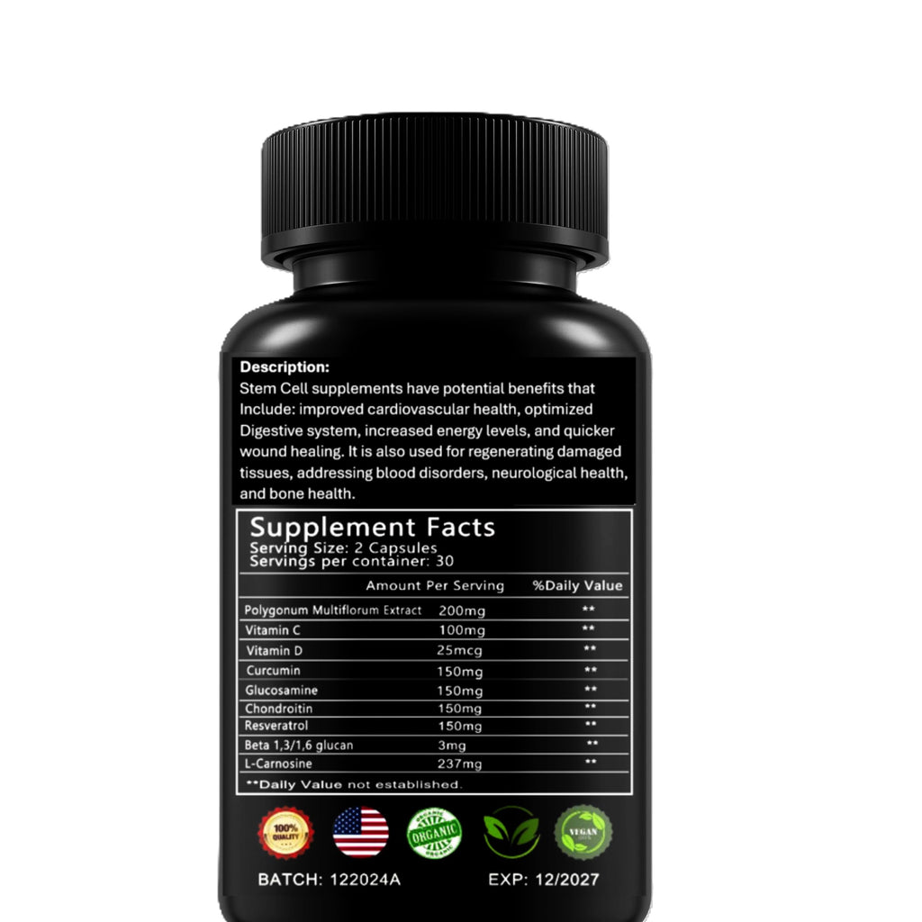 Stem Cell Supplements Renewal Blend 60 Vegan Capsules | Healthy Aging | GNH Supplements